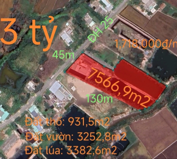 Bán lô đất thổ có nhà làm kho xưởng gần Quốc Lộ 50B giá 13tỷ