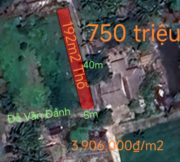 Bán lô đất thổ cất nhà vườn giá 750 triệu