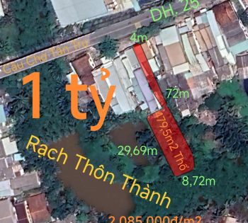 🎯 Bán gấp nhà ngay chân Cầu Chợ Tân Trụ giá rẻ 1 tỷ