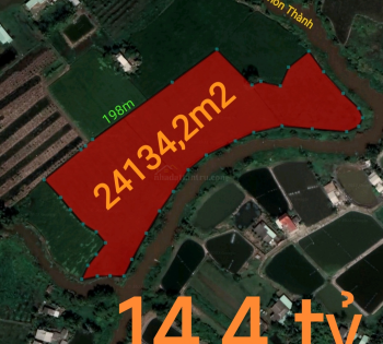 Bán lô đất lúa không dính quy hoạch giá 14,4 tỷ