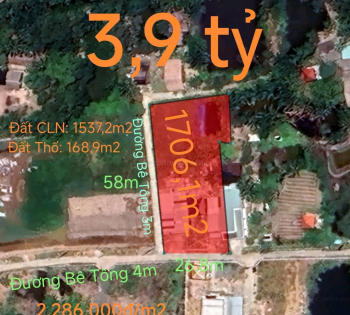 Bán lô đất thổ vườn gần Quốc Lộ 50B giá 3,9 tỷ