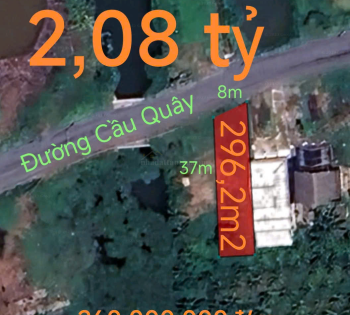 Bán gấp lô đất thổ mặt tiền nhựa Cầu Quây giá 2,08 tỷ